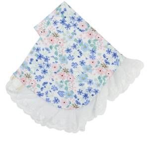 NEW HAUTE BABY baby girls periwinkle love receiving blanket in blue/pink/white